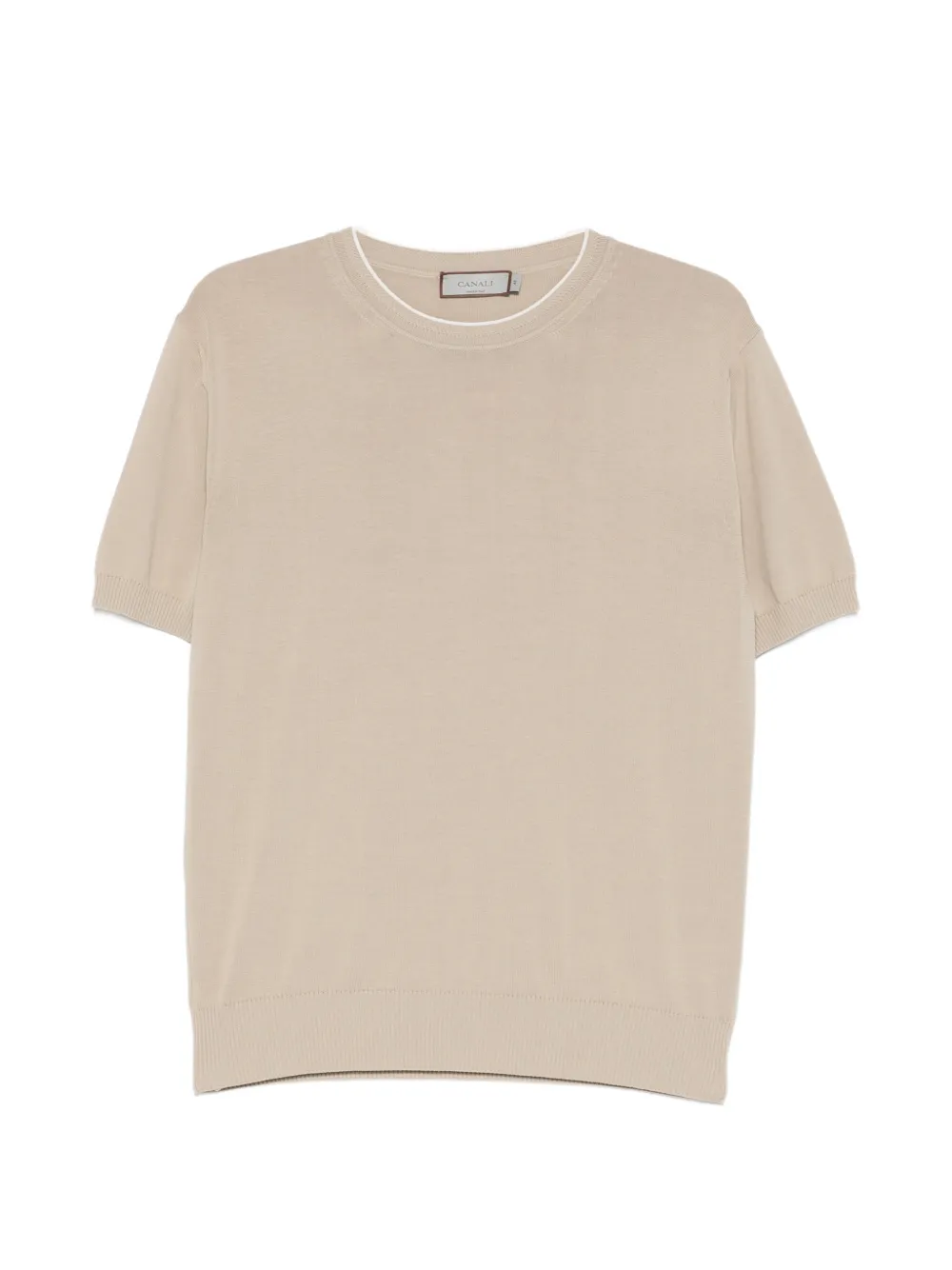 

Футболка с короткими рукавами Canali, бежевый