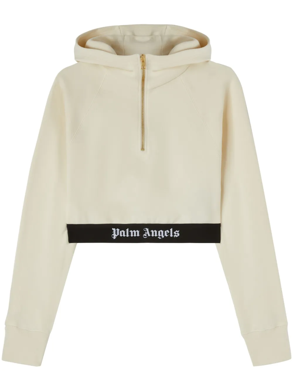 

Укороченное худи с логотипом PALM ANGELS, нейтральный