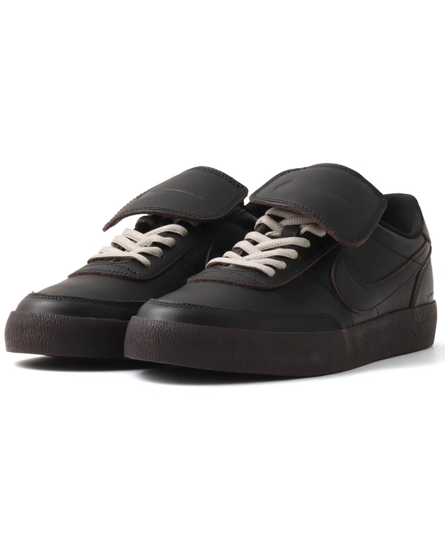 Мужские/женские кроссовки из кожи NIKE KILLSHOT 2 LTR PRM чёрные — фото 3