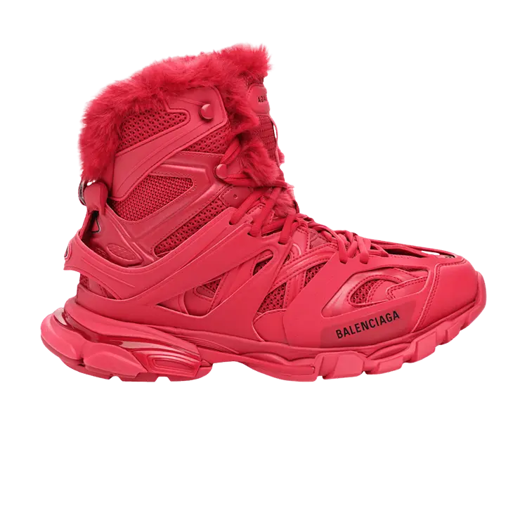 

Кроссовки Balenciaga Track Hike High 'Faux Fur - Burgundy', красный