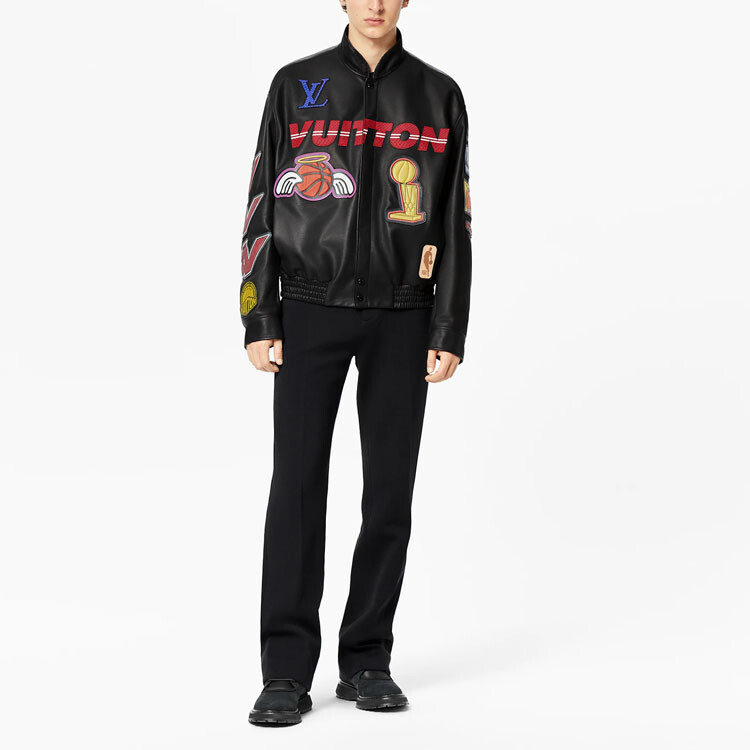 Куртка мужская Louis Vuitton x Nba Logos, черный — фото 2