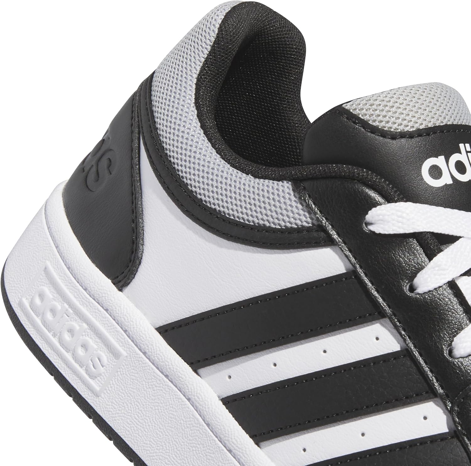 Мужские кроссовки adidas Hoops 3.0, белый/черный/серый — фото 4
