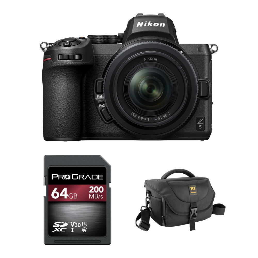 

Беззеркальная камера Nikon Z5 Mirrorless Camera with 24-50mm f/4-6.3 Lens and Basic