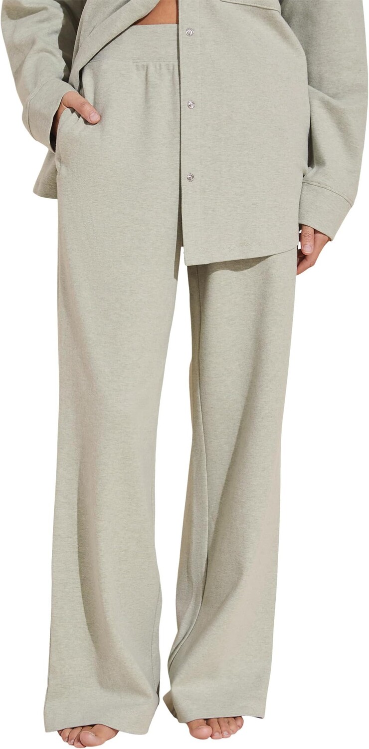 

Пижамные брюки Eberjey Luxe Sweats - The Wide Leg Pants, цвет Botanical Zen Green