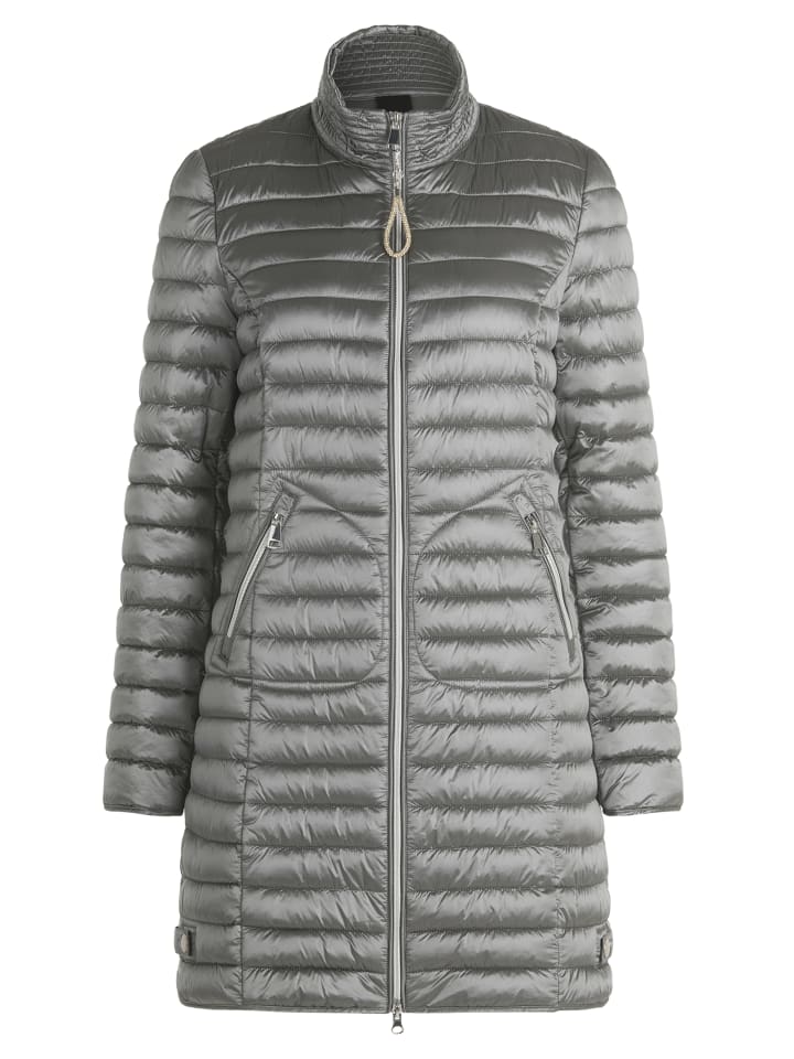 

Стеганая куртка с карманами на молнии светло-серого цвета CARTOON