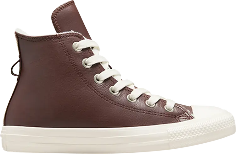Кроссовки Wmns Chuck Taylor All Star Leather High 'Faux Fur Lining - Eternal Earth Brown', коричневый