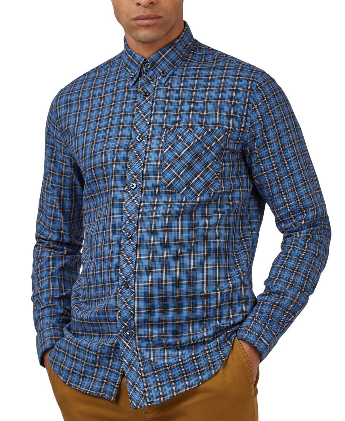 

Мужская рубашка обычного кроя в клетку тартан House Ben Sherman
