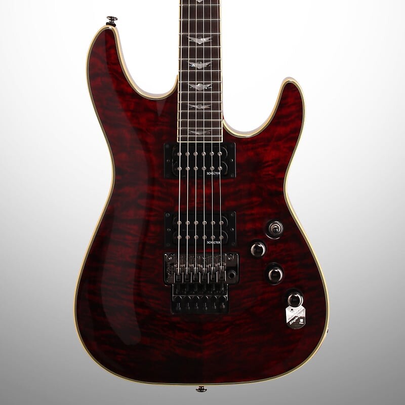 

Электрогитара Schecter Omen Extreme 6 FR Electric Guitar with Floyd Rose, Black Cherry