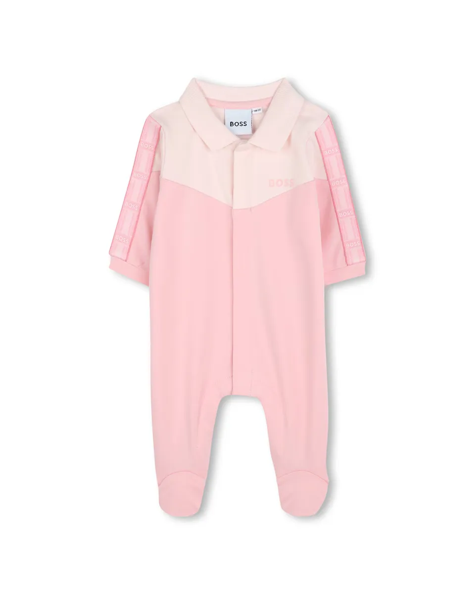 

Пижама для девочки в розовом цвете с длинными рукавами BOSS Kidswear, цвет Rosa