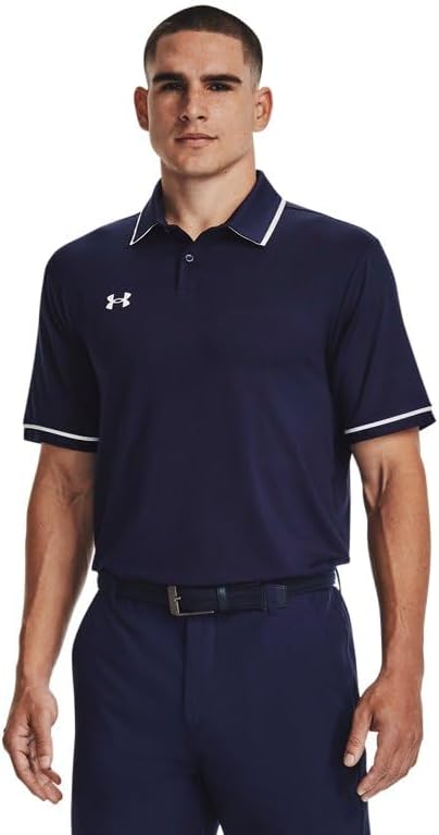 

Under Armour мужская футболка-поло Tipped Teams Performance, Midnight Navy/White, Белый, Under Armour мужская футболка-поло Tipped Teams Performance, Midnight Navy/White