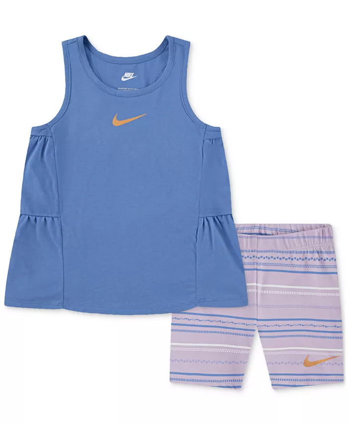 

Детский комплект из майки и шорт Sunny Swoosh, 2 предмета Nike, белый