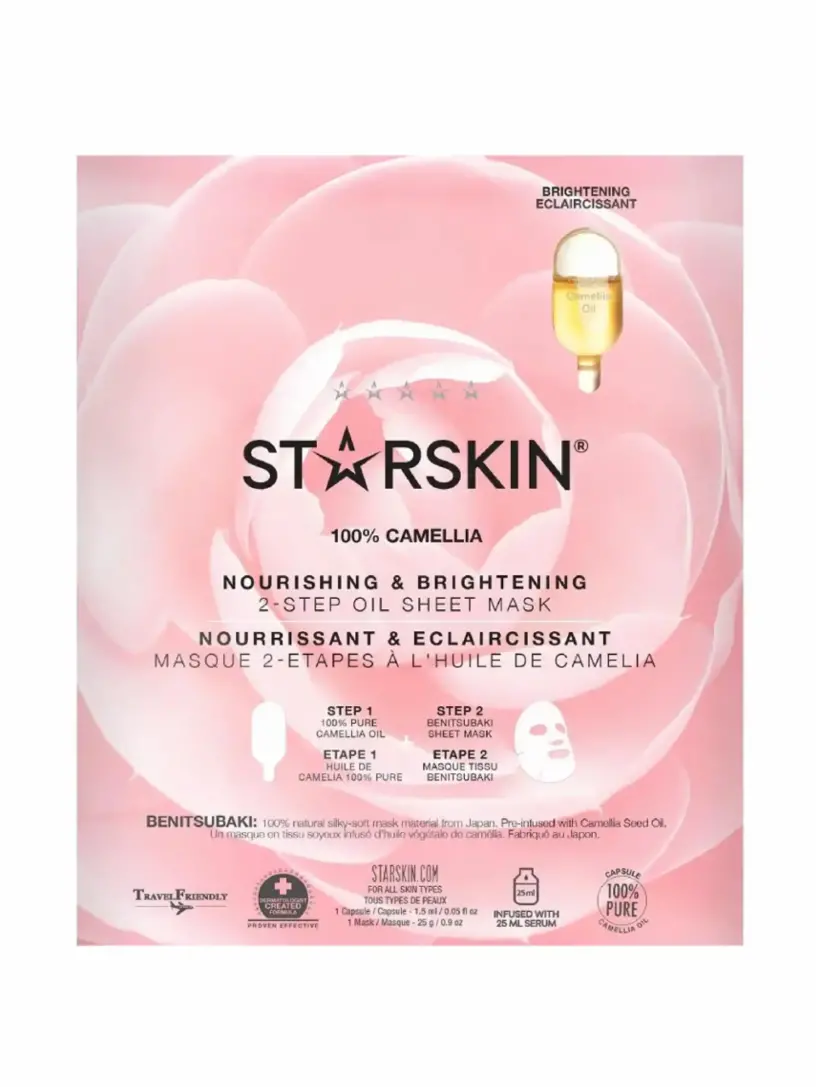 

Маска тканевая Nourishing and Brightening 100% Camellia 2-Step Oil Starskin