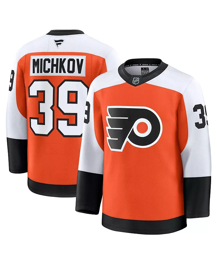 

Мужская футболка Матвея Мичкова Orange Philadelphia Flyers Home Premium Джерси Fanatics