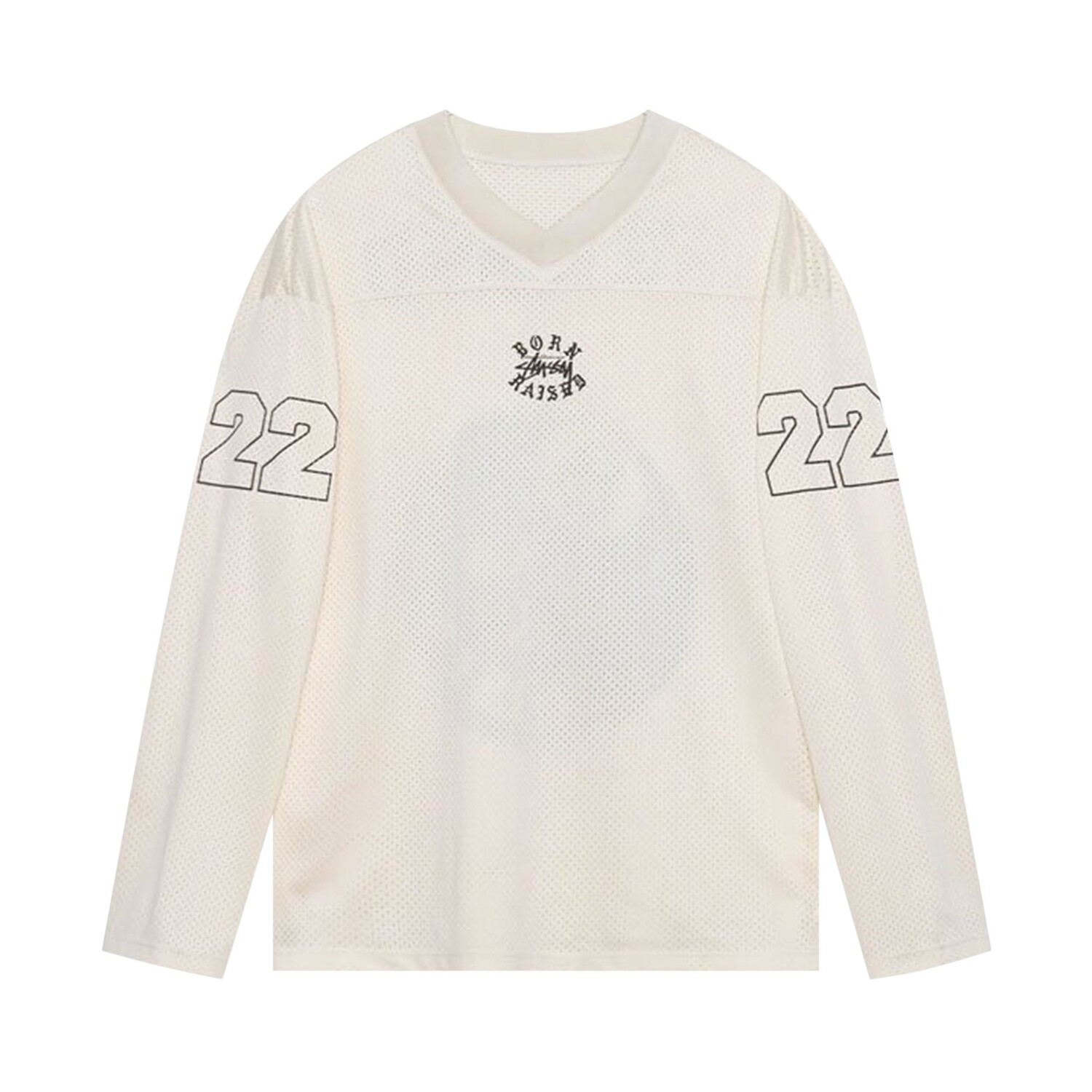 

Футбольная майка Born x Raising x Stussy C&C кремового цвета