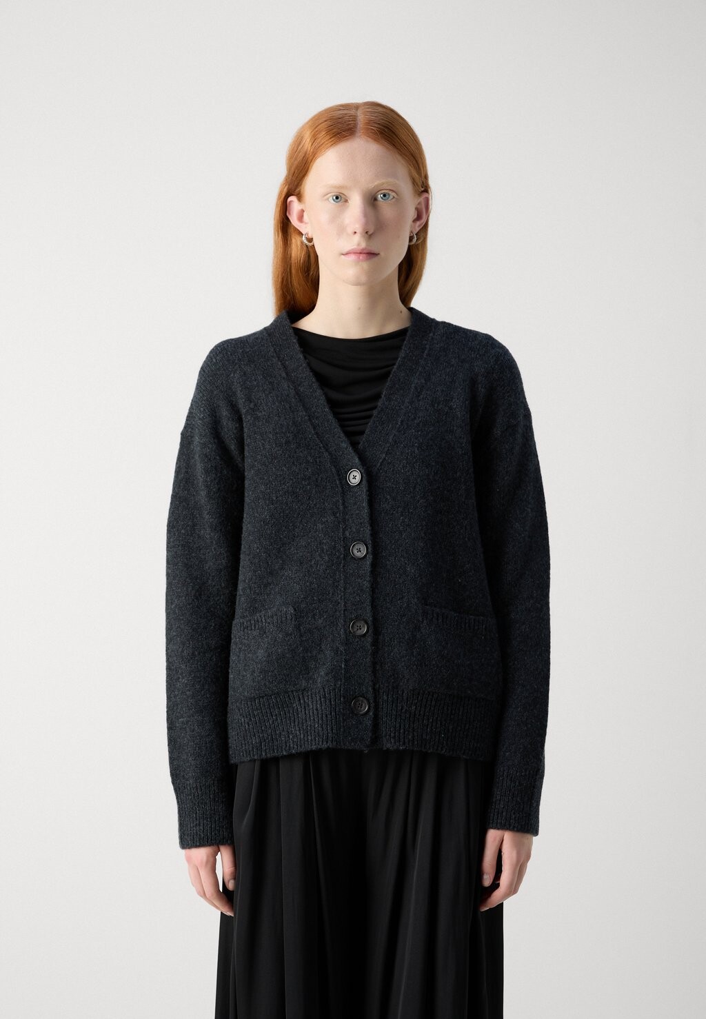 

Кардиган LONGSLEEVE V NECK Marc O'Polo, темно-серый