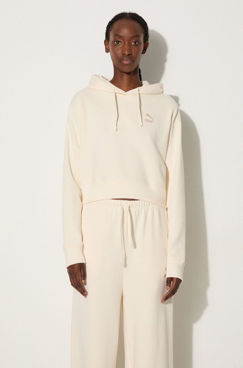 

Хлопковая толстовка Puma BETTER CLASSIC, бежевый