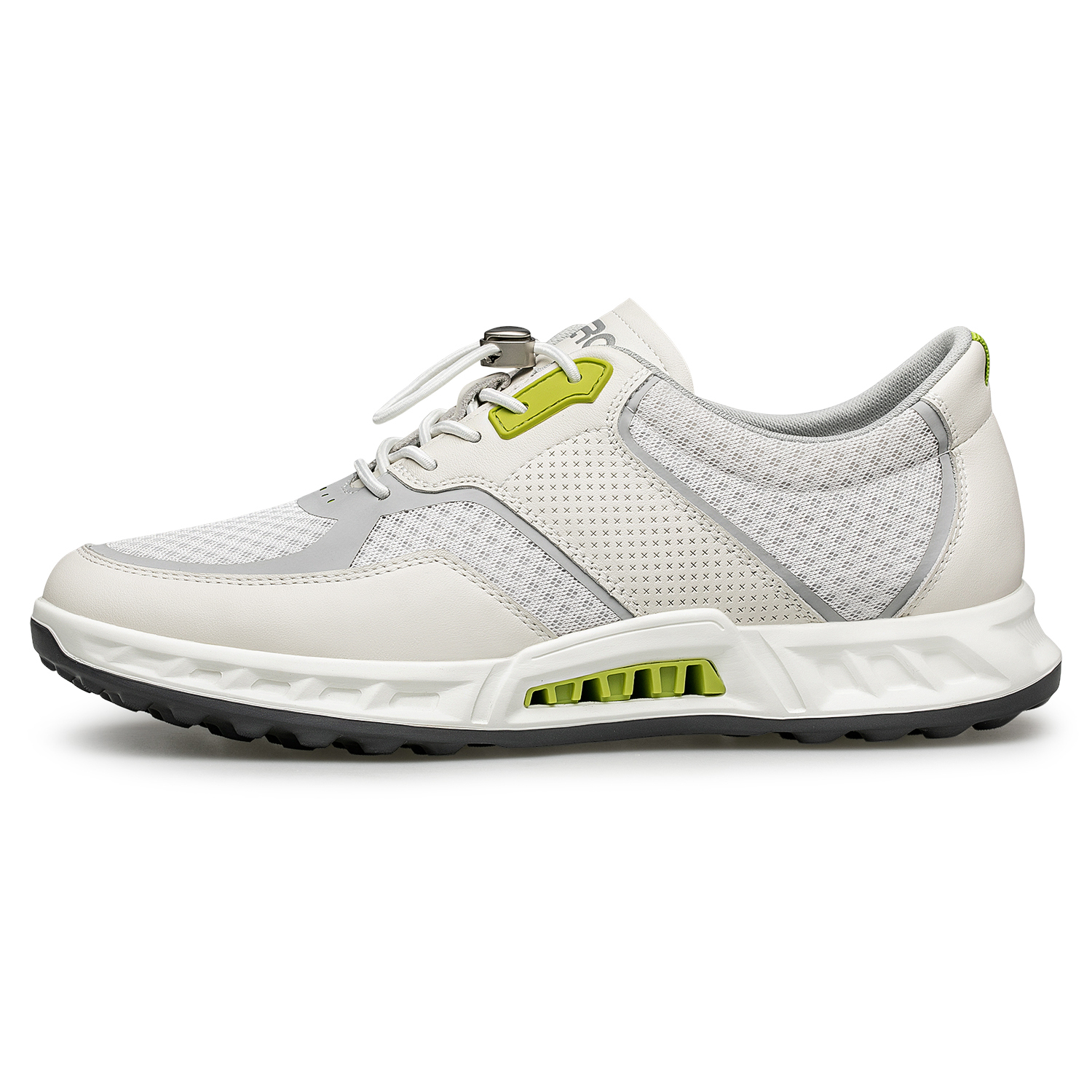 

Низкие повседневные кроссовки мужские серо-белые ZRO