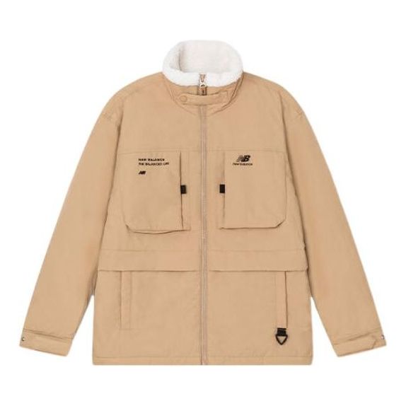 

Куртка New Balance Logo Warm Jacket 'Khaki White', бежевый