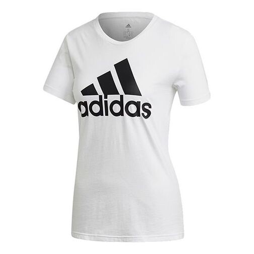 

Футболка с большим логотипом алфавита с коротким рукавом Adidas, белый