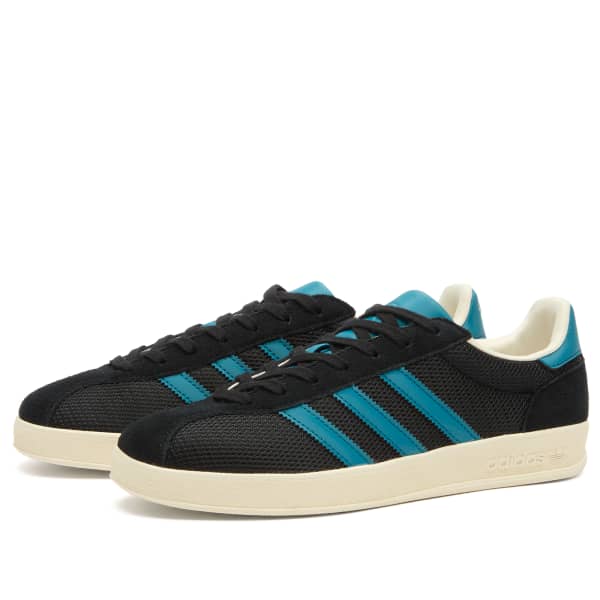 End x Gazelle Indoor Pro Adidas, real teal, core черный & off белый — фото 2