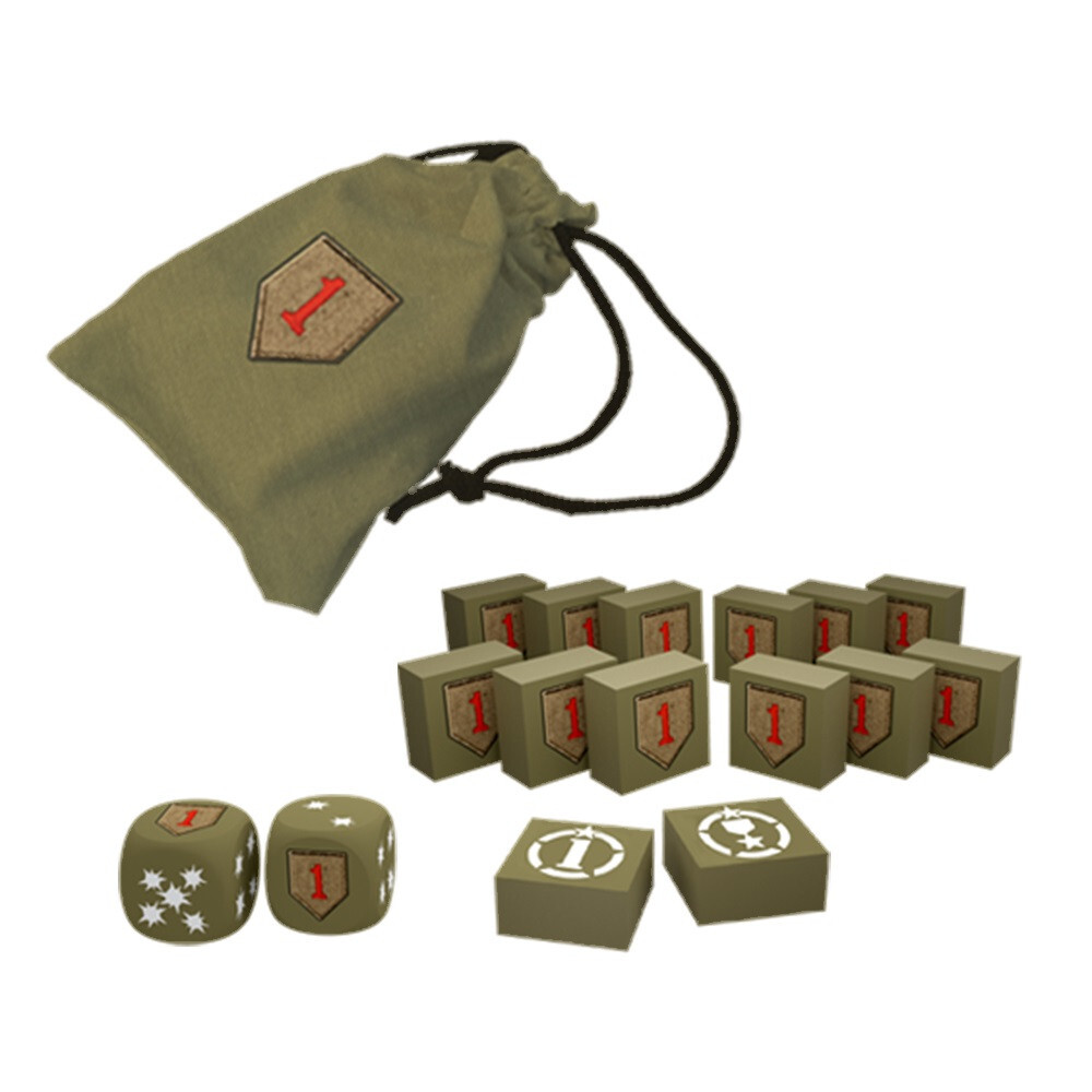 

Настольная игра Devil Pig Games Heroes of Normandie: Game Dice and Tokens - Big Red One