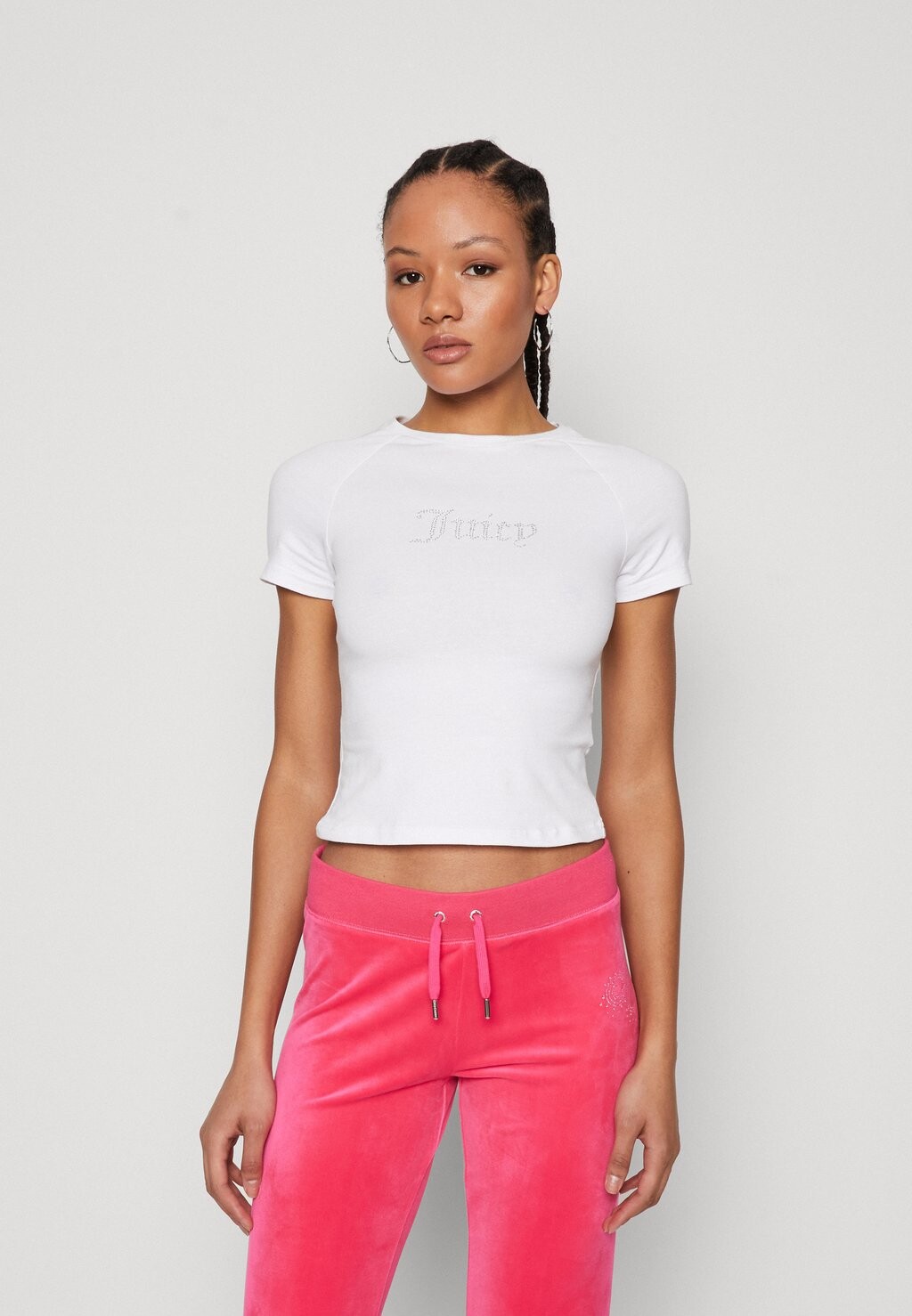 

Футболка с принтом Shrunken Tee Juicy Couture, белый