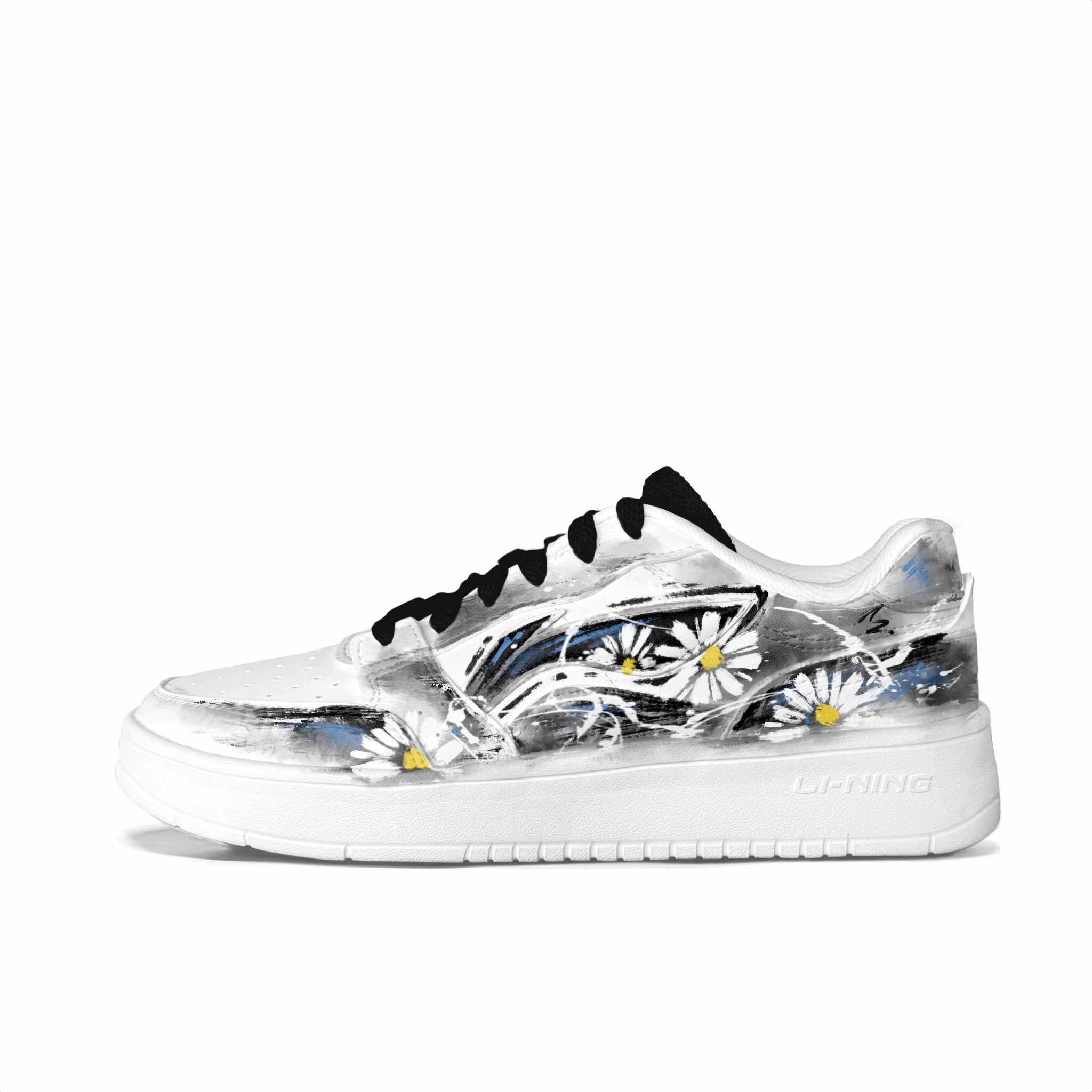 

Мужские противоскользящие устойчивые к истиранию низкие кроссовки Acer Truncatum для скейтборда LINING, черный