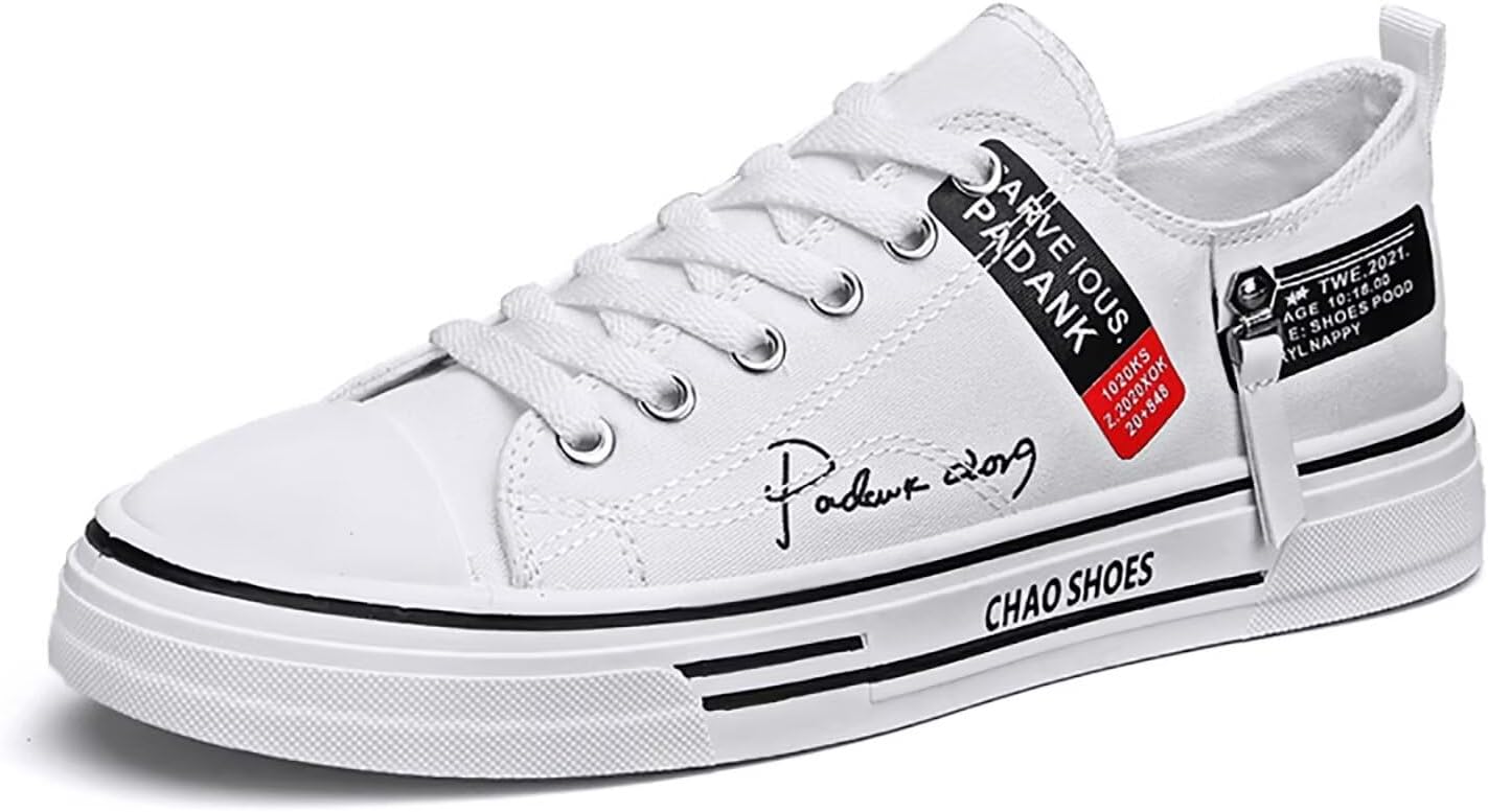 

Мужские низкие кеды TERBOFIN из канвы, прогулочные кроссовки для мужчин, удобные модные повседневные кроссовки, белый