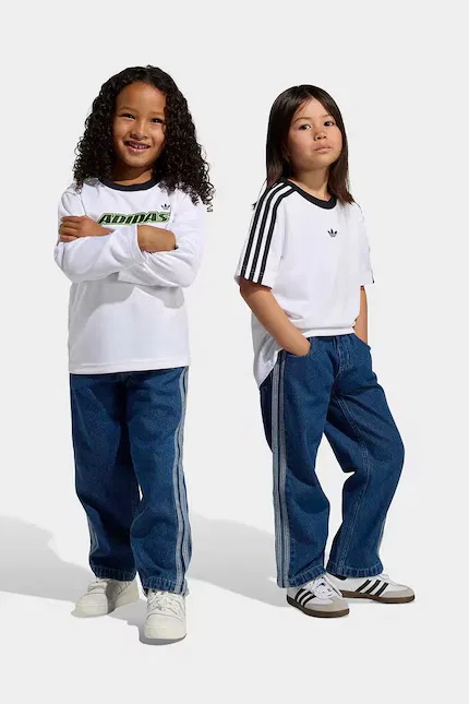 Джинсы прямого кроя детские Adidas Originals, синий