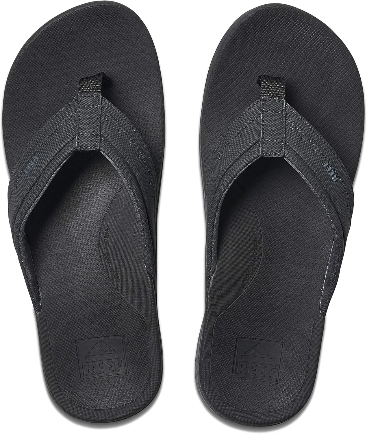 Мужские ортопедические шлепанцы Reef с пружинным эффектом, Black Bla