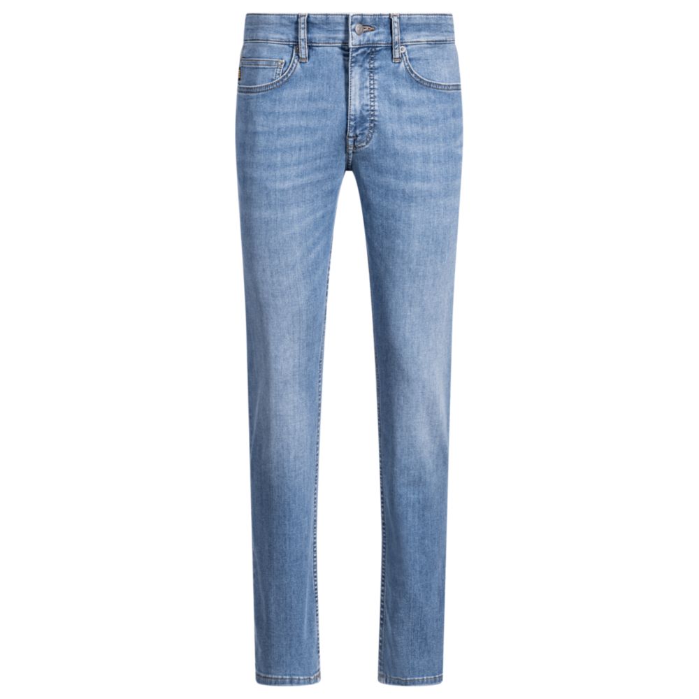 

Джинсы Delaware slim fit из мягкого синего денима BOSS