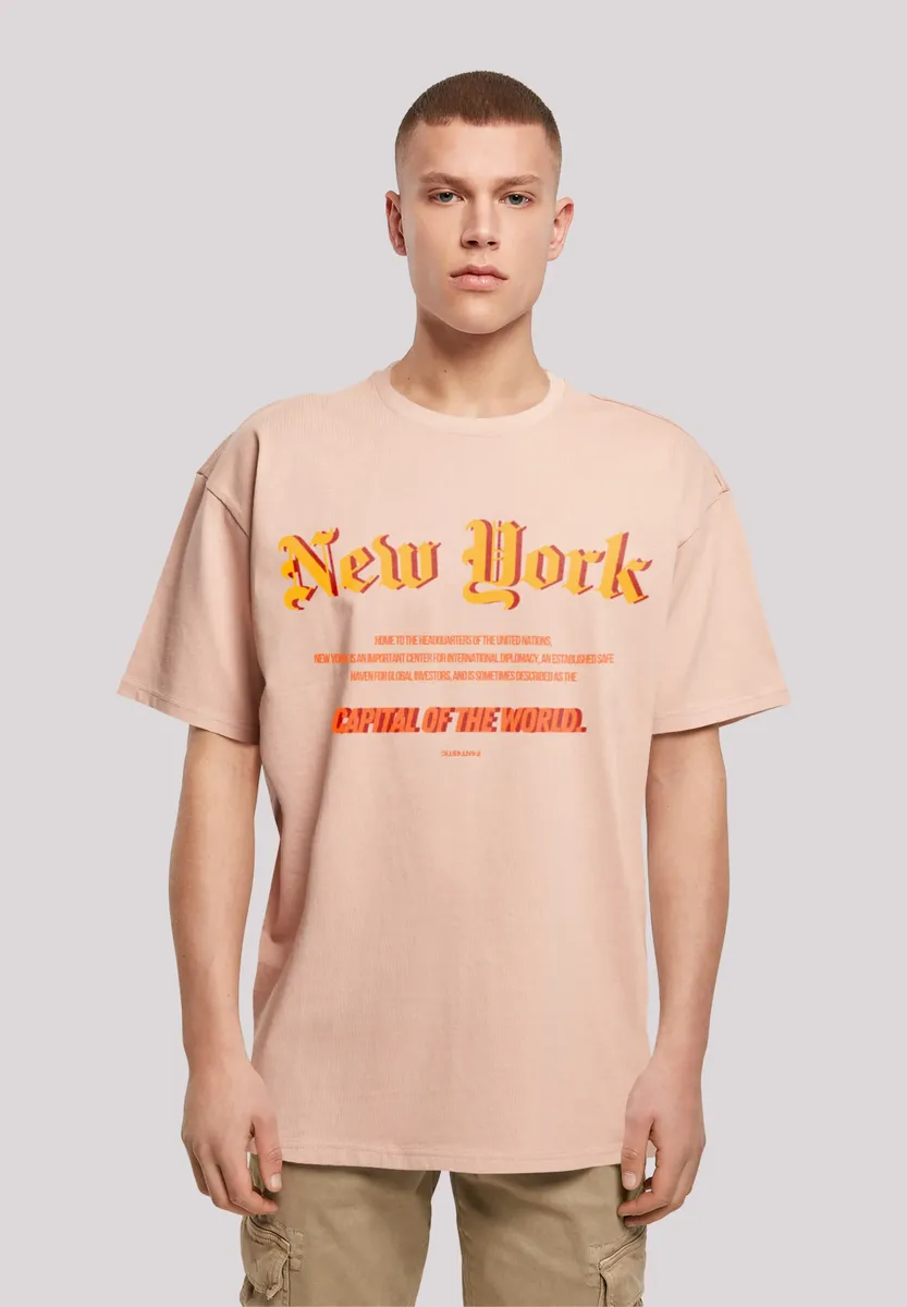 

F4NT4STIC Футболка "New York OVERSIZE TEE", принт, цвет Amber