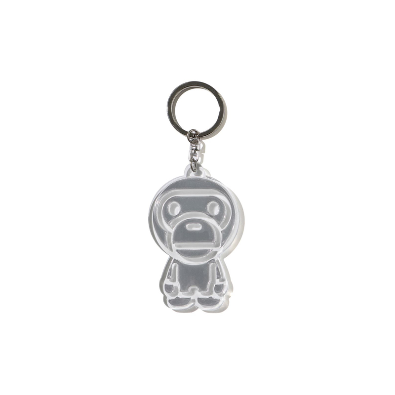 

A BATHING APE Ключница Bape Baby Milo светоотражающая, White WHX