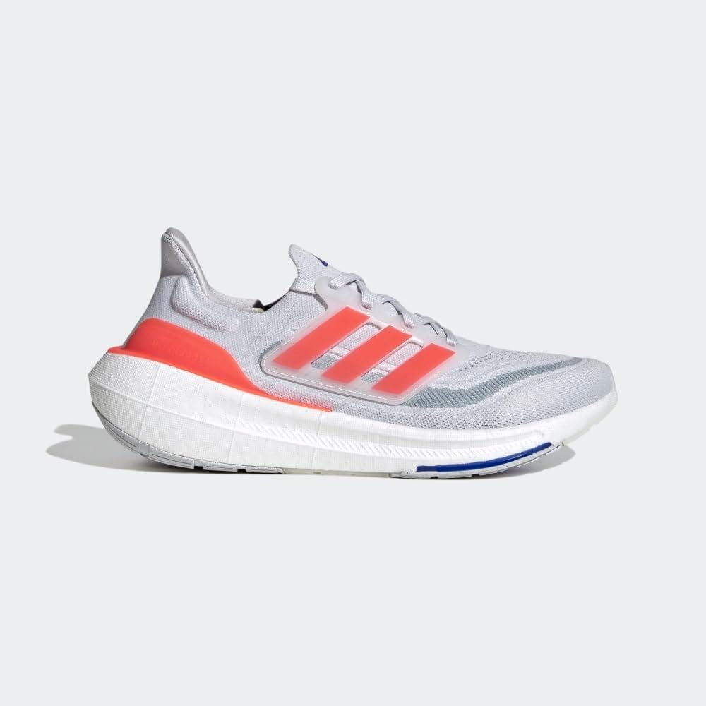 Мужские кроссовки для бега adidas Ultraboost Light, красный/голубой/серый — фото 3