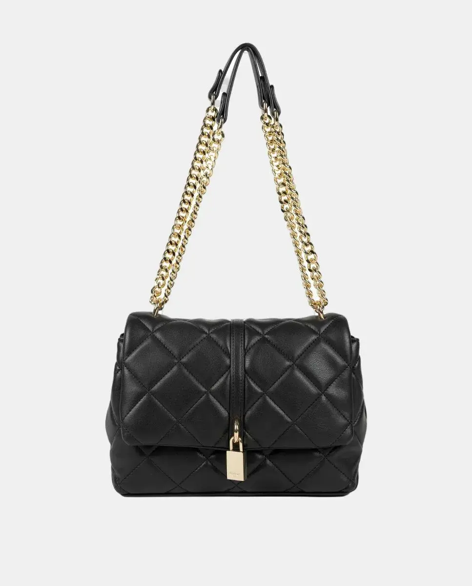 

Прямоугольная женская сумка с клапаном, стеганная Naulover, черный