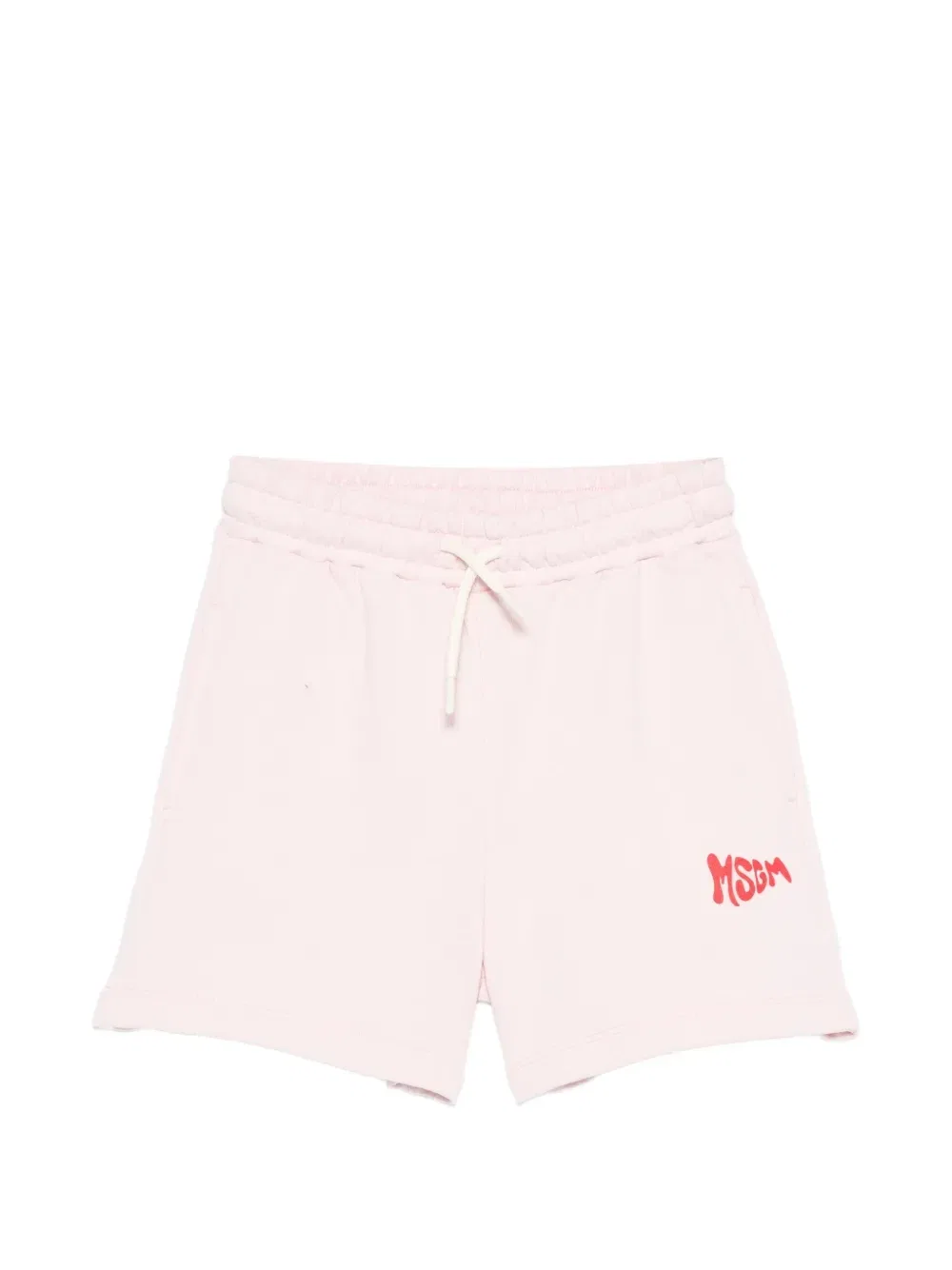 Шорты с кулиской и логотипом Msgm Kids, розовый