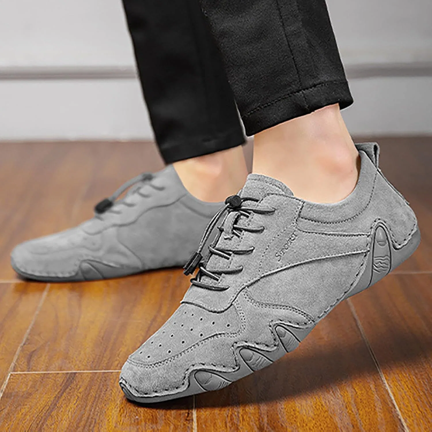 OrthopäDische Sandalen Damen Herren-Mode-Прогулочные кроссовки,rutschfeste Arbeitsschuhe,Bequeme,lässige,athletische Tennisschuhe Generisch, Grau — фото 3
