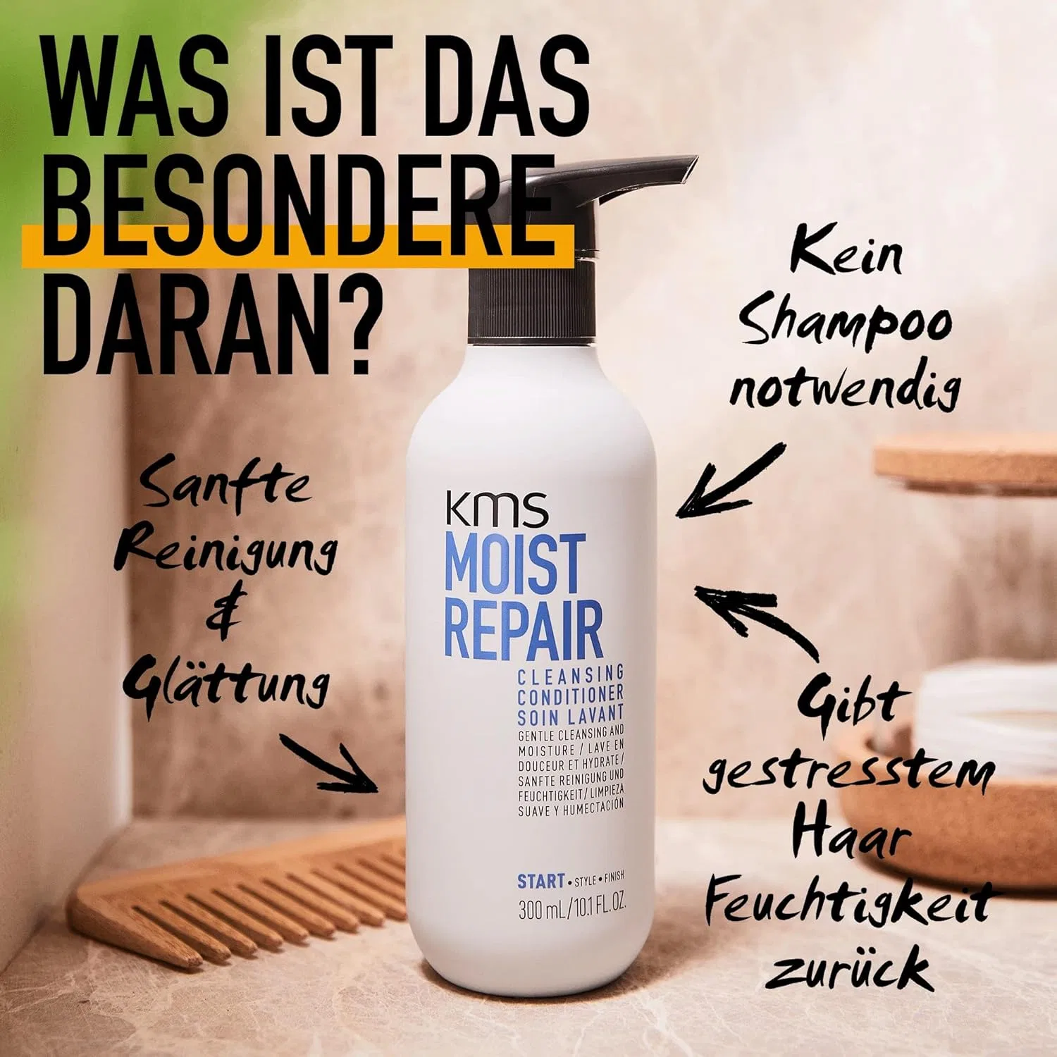 Очищающий кондиционер KMS Moist Repair 300 мл Kms — фото 2