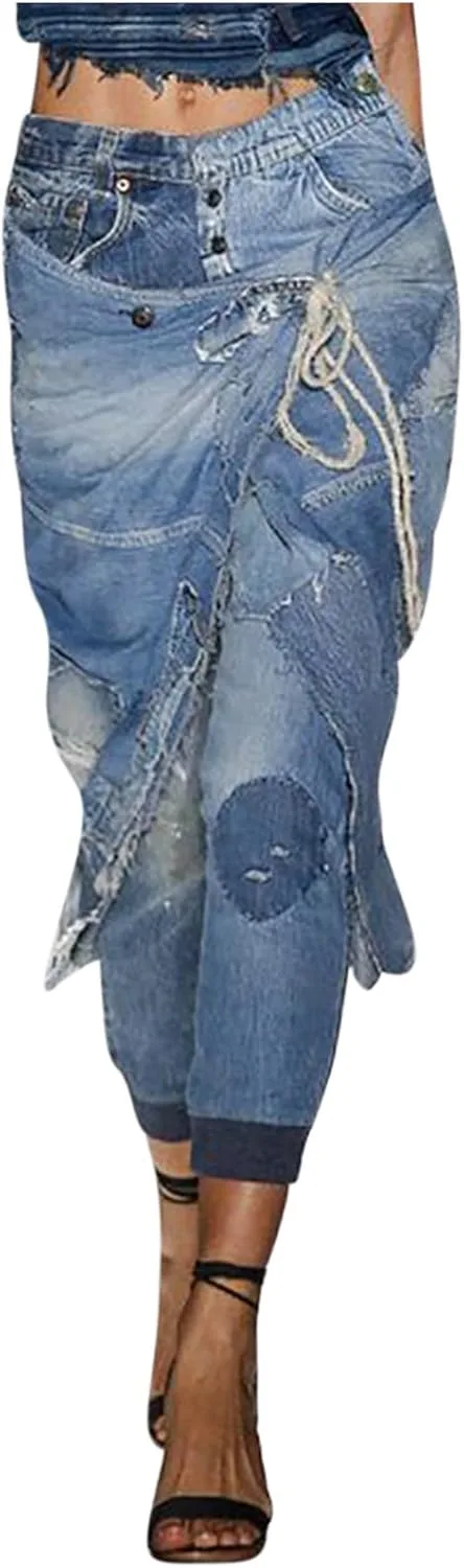 

Женские джинсы Plus Size с эффектом потертостей и карманами HGps8w