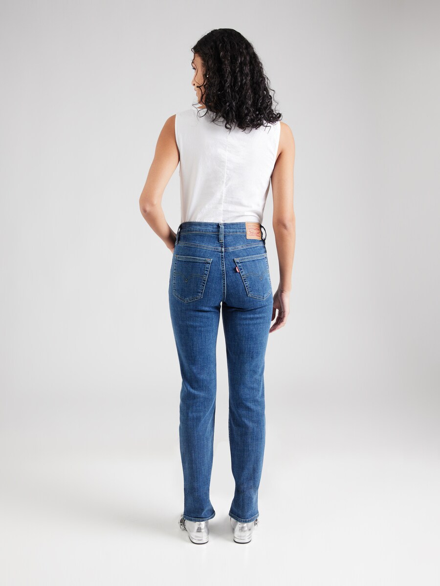 Узкие джинсы LEVI'S  724 High Rise Straight, Blue Denim — фото 4