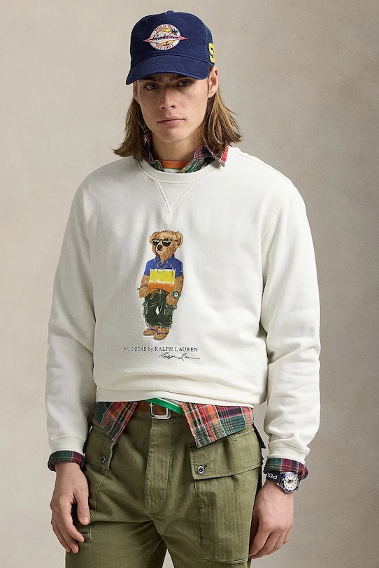 

Хлопковая толстовка Polo Ralph Lauren, белый