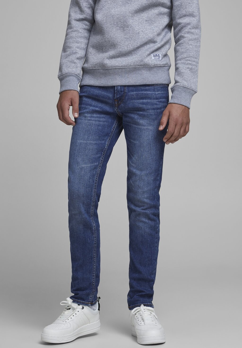 Джинсы Skinny Fit GLENN ORIGINAL Jack & Jones Junior, цвет blue denim