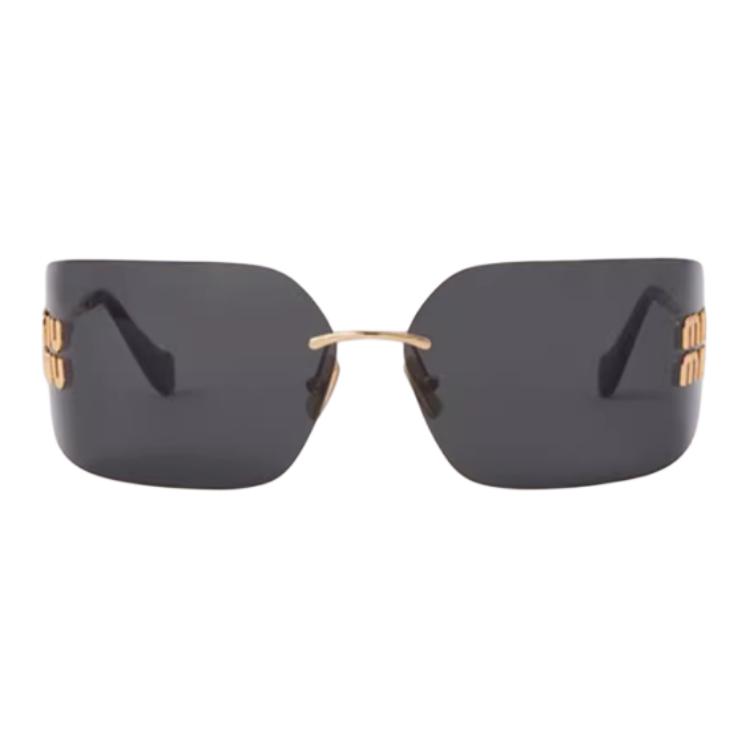 

MIU MIU Солнцезащитные очки асимметричной формы женские золотые, Gold