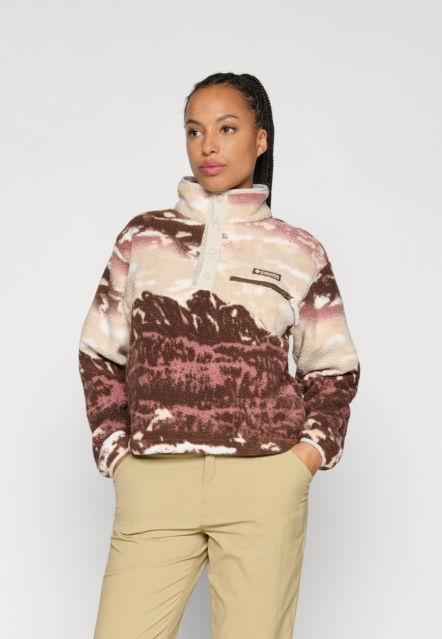 

Джемпер Columbia HELVETIA II PRINTED CROPPED HALF SNAP, Dunkelbraun /Brown
