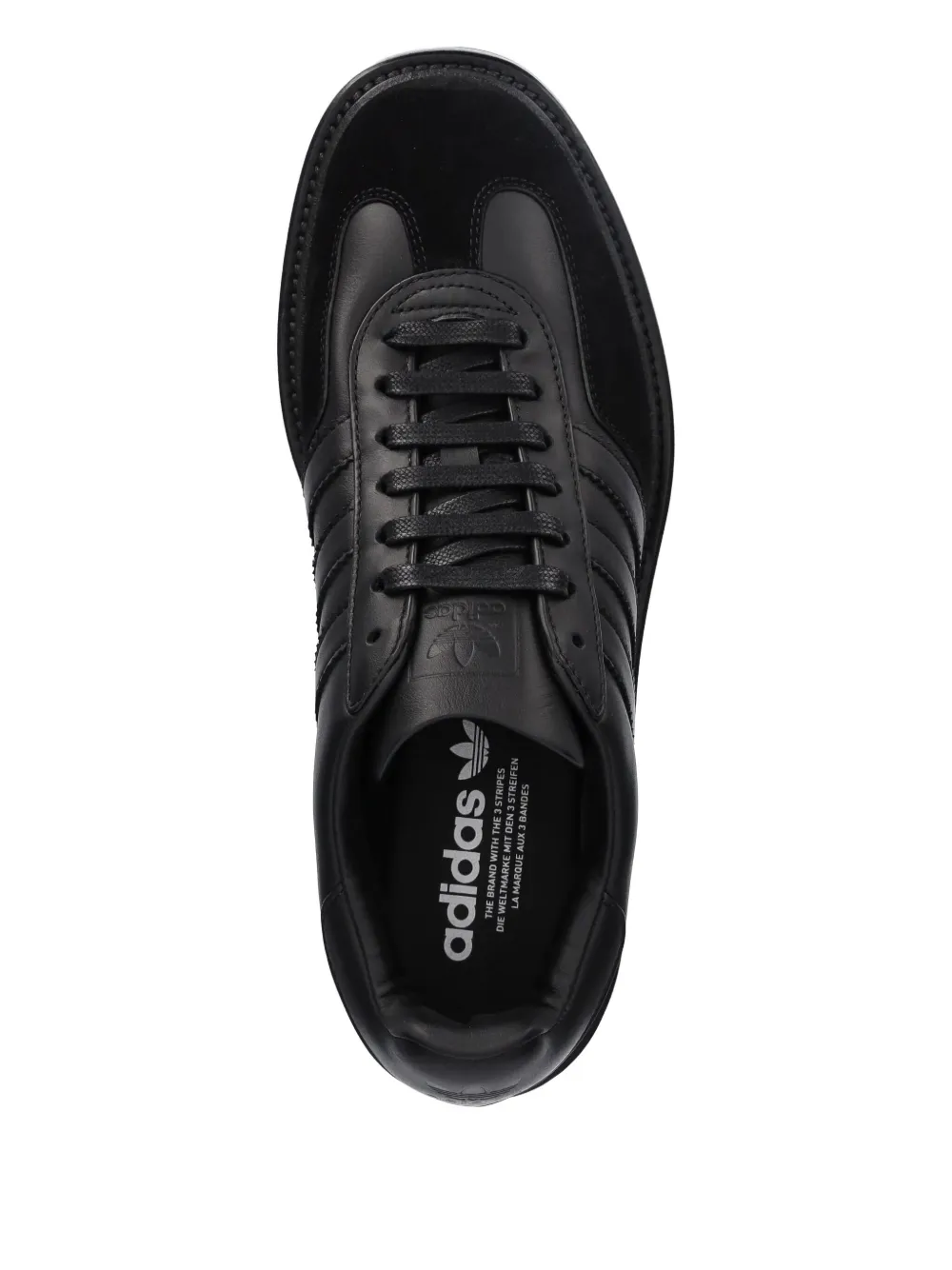 Кроссовки Gazelle с тремя полосками на платформе Adidas, черный — фото 3