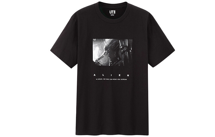 

UNIQLO Футболка унисекс, цвет Black