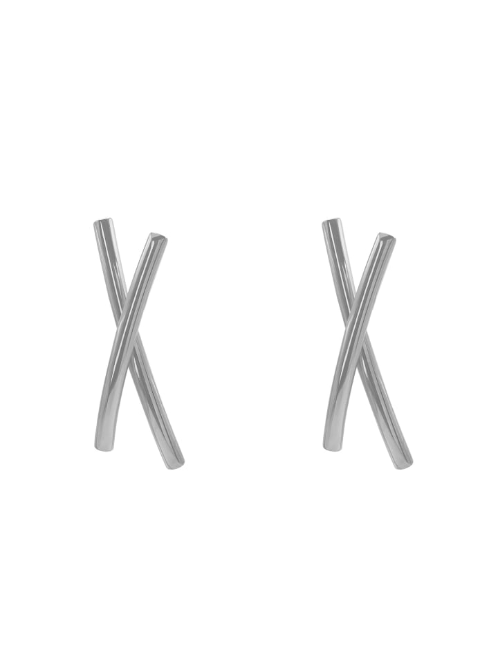 

Steel_Art Женские серьги-гвоздики Eliana, серебристого цвета, полированные