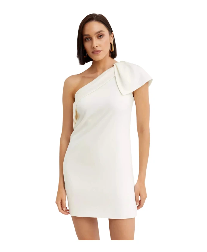 

Асимметричное мини-платье Roland Mouret, белый