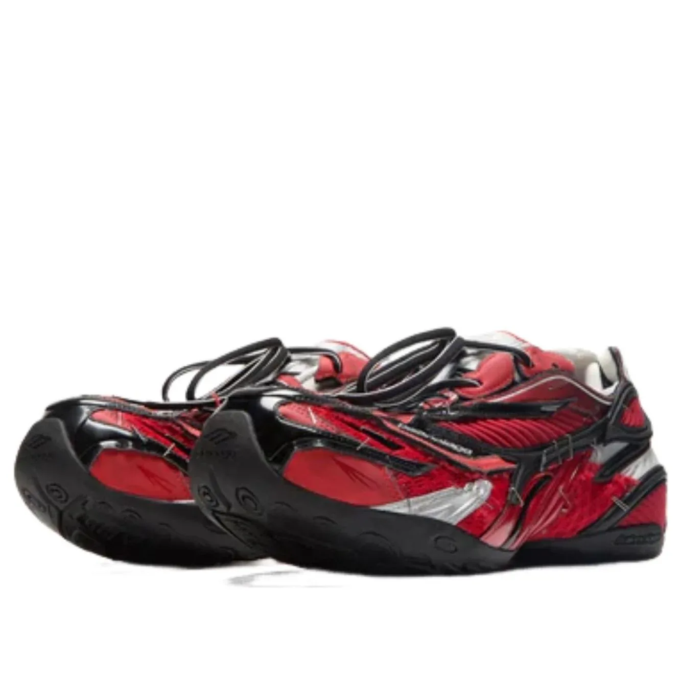 Кроссовки Balenciaga Soleless 'Red Black' — фото 2