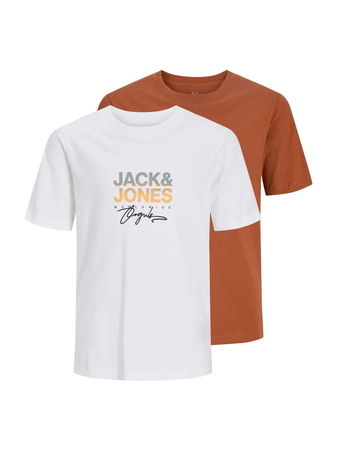 Футболка 'JORCanggu' Jack & Jones Junior, Auburn/White